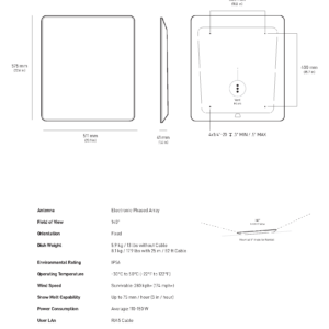 Starlink Specs Sheet