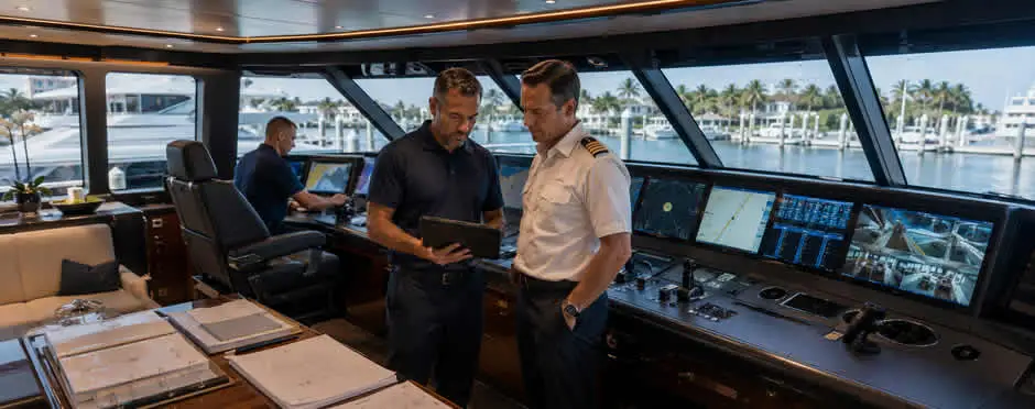 Managed network switches installed during a luxury yacht refit