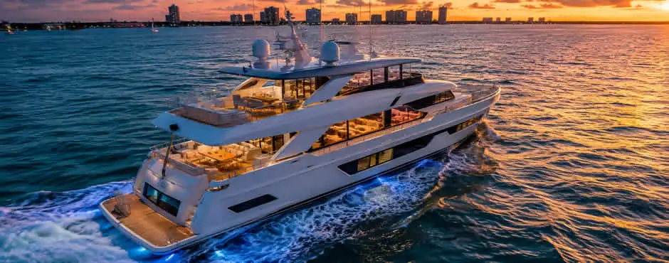 Integrated yacht network aboard a luxury yacht in Fort Lauderdale